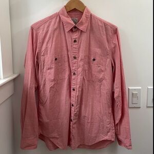 J. Crew Men's Casual Pink Button-Down Shirt